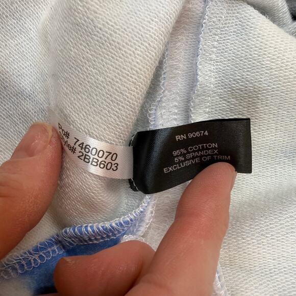 Boston Proper Tie-Dye Maxi Dress With Silver Side Slits Size Large - Picture 7 of 7